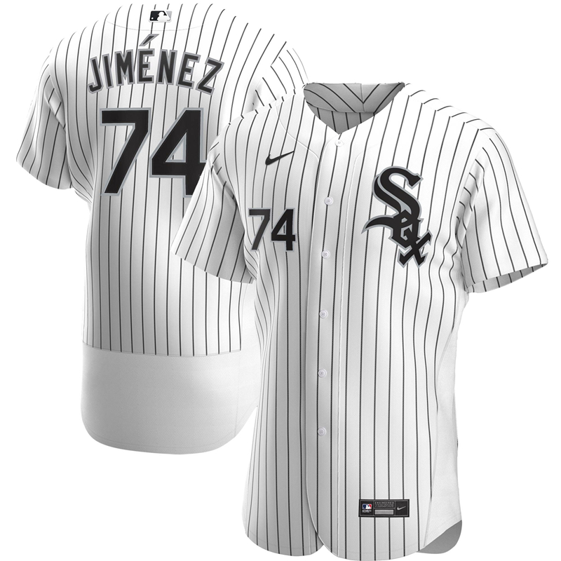 2020 MLB Men Chicago White Sox #74 Eloy Jimenez Nike White Home 2020 Authentic Player Jersey 1->cleveland browns->NFL Jersey